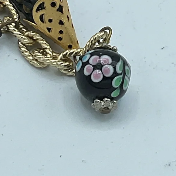 “VINTAGE ROPE DROP GLASS BEAD NECKLACE”. Unique Piece of Costume Jewellery. - Picture 12 of 16